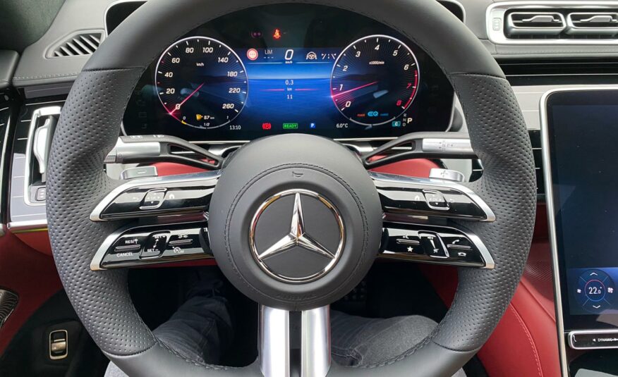 Mercedes Benz S 500 AMG Cuir Noir Obsidienne Longue Exclusif – Rouge (507) MON 2022 (10216) (2.629.000,00 MAD)