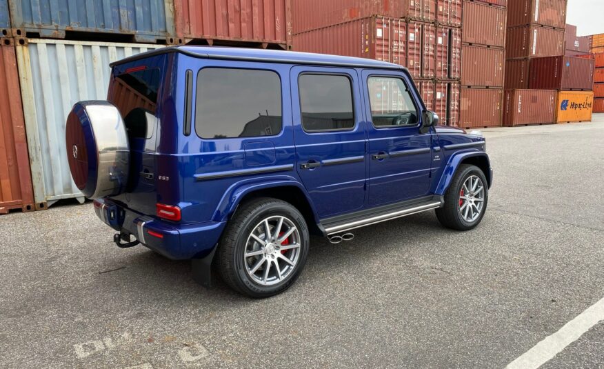 Mercedes Benz G 63 AMG Mystic blue bright Full leather red black