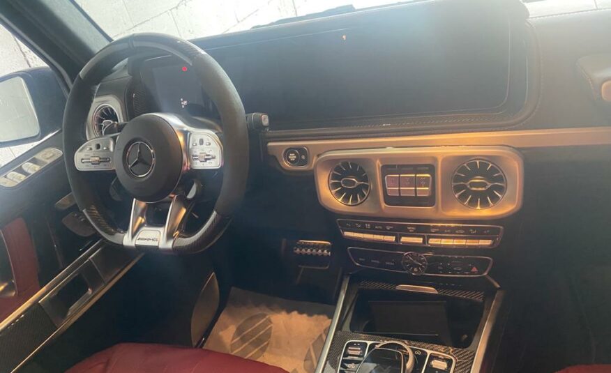 Mercedes Benz G63 Noir Obsidienne Metallique (197) Cuir Nappa MF. Sieges Unique URouge Bengal (927) MY 2022 (10170) (4.157.000,00 MAD)
